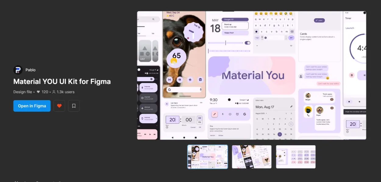 Project published in the Figma community